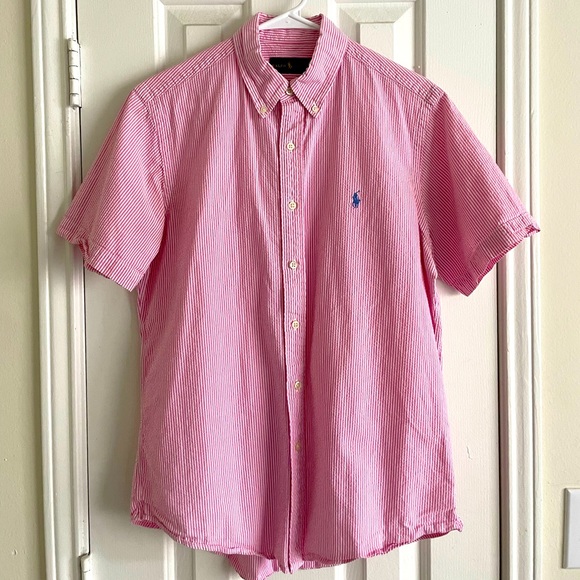 Ralph Lauren Polo Seersucker - Pink - Medium - Picture 1 of 4